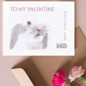 Valentijnsdag liefde brief stempel Kaart