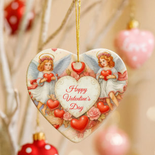 Valentijnsdag Liefde Cherubijnen Engelen Keramisch Ornament