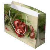  Valentijnsdag Liefde, Crimson Red Roses Groot Cadeauzakje (Achterkant Gekanteld)