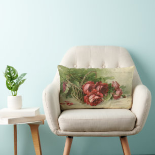  Valentijnsdag Liefde, Crimson Red Roses Kussen