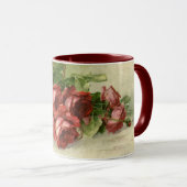  Valentijnsdag Liefde, Crimson Red Roses Mok (Voorkant rechts)