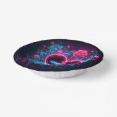 Valentijnsdag liefde doet pijn Neon hart Papieren Kommen (Gebogen)