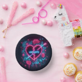 Valentijnsdag liefde doet pijn Neon hart Papieren Kommen (Feest)