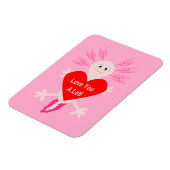 Valentijnsdag Liefde Hart Axolotl Magneet (Linkerzijde)