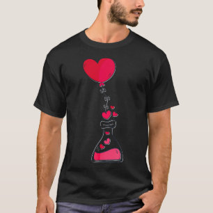 Valentijnsdag liefde hart rood beste cadeau chemie t-shirt