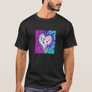 Valentijnsdag Liefde Hart Vriendin Verloofde Echtg T-shirt