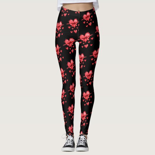 Valentijnsdag Liefde & Harten Collectie ❤️ Leggings (Voorkant)