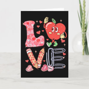 Valentijnsdag Liefde Leraren T-shirt Snoep Convers Kaart