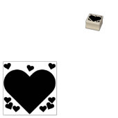 Valentijnsdag Liefde Leuke Harten DIY Kunst Ambach Rubberstempel (Gestempeld)