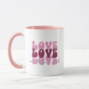 Valentijnsdag "Liefde Liefde Liefde" Mok