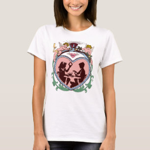 Valentijnsdag Liefde Rococo Stijl met Cherubijnen T-shirt