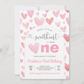 Valentijnsdag Liefde Roze Verjaardag Kaart (Voorkant)