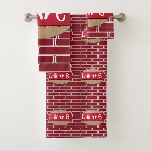 Valentijnsdag liefde voor handdoeken (Insitu)