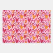 Valentijnsdag/liefdescadeauverpakking Inpakpapier Vel (Voorkant)