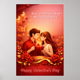 Valentijnsdag Liefdescitaat Poster