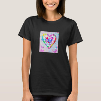 Valentijnsdag Liefdeshart Vriendin Verloofde Echtg T-shirt