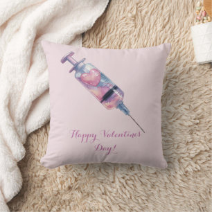 Valentijnsdag Liefdesinjectie Ontwerp Kussen