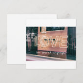 Valentijnsdag-liefdeskaart Feestdagenkaart (Voorkant / Achterkant)