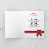 Valentijnsdag - Liefje - Rood/Hart/Romantisch Feestdagen Kaart (Binnen)