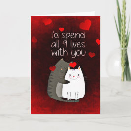 Valentijnsdag Love Cats Card Feestdagen Kaart