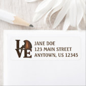 VALENTIJNSDAG LOVE Chocolate Drop-Snoep Etiket (Insitu)