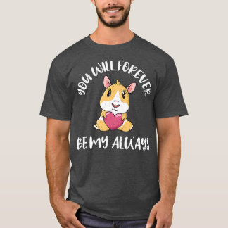 Valentijnsdag Love Guinee Pig je zal nooit worden T-shirt
