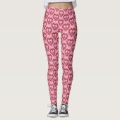 Valentijnsdag Love Heart Acorn Leggings (Voorkant)