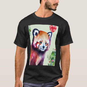 Valentijnsdag Love Heart Red Panda Vriendin Fi T-shirt