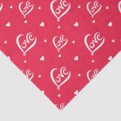 Valentijnsdag Love Heart Tissuepapier (Detail)