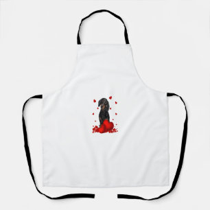 Valentijnsdag Love Hearts Dachshund Dog Puppy Lov Schort