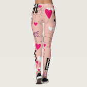 Valentijnsdag Love Leggings (Achterkant)