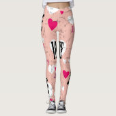 Valentijnsdag Love Leggings (Voorkant)