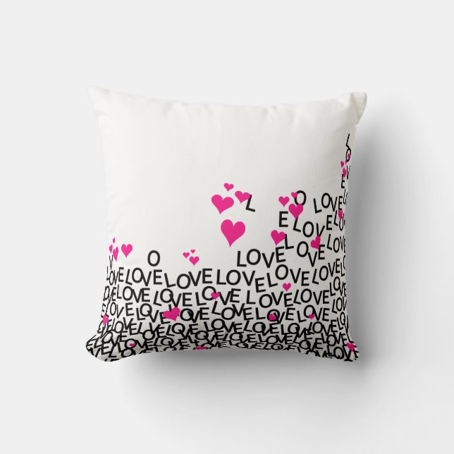 Valentijnsdag Love Pillow Kussen (Voorkant)