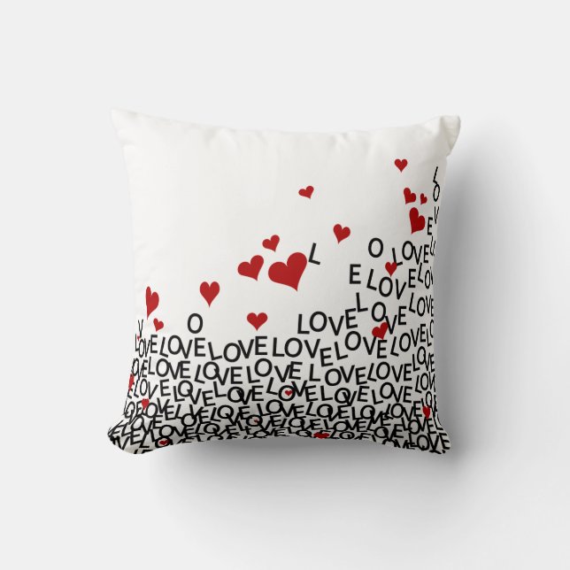 Valentijnsdag Love Pillow Kussen (Voorkant)