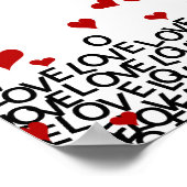 Valentijnsdag Love Poster (Hoek)