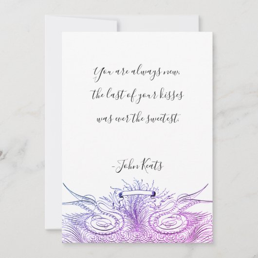 Valentijnsdag Love Quote handgeschreven script Feestdagenkaart (Voorkant)