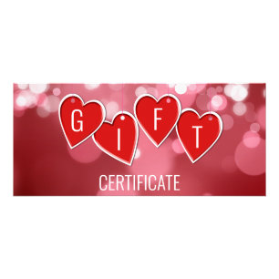 Valentijnsdag Love Red Hearts Gift Kaart