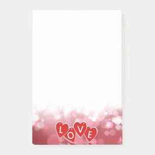 Valentijnsdag Love Red Hearts Post-it® Notes