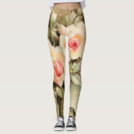  Valentijnsdag Love Romance Roses Leggings (Voorkant)