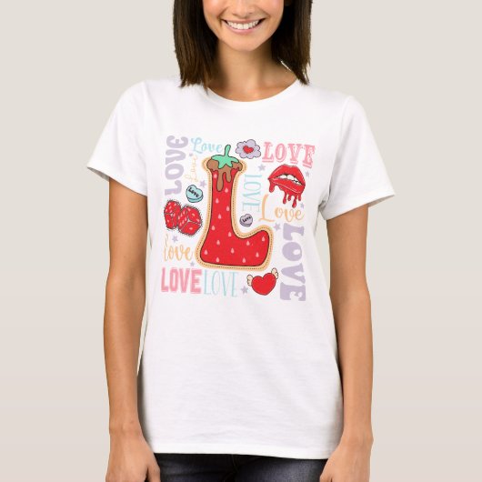 Valentijnsdag Love T-shirt (Voorkant)