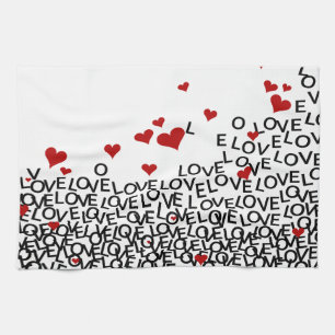 Valentijnsdag Love Towel Theedoek