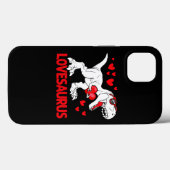 Valentijnsdag Lovesaurus Dinosaur Trex Love Boys Case-Mate iPhone Case (Achterkant (horizontaal))