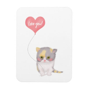 Valentijnsdag magnet van de  van de heer Kitten Ki Magneet