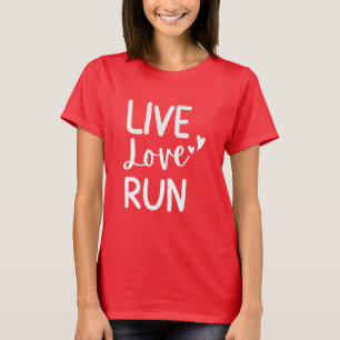 Valentijnsdag marathon cadeaus voor hardlopers t-shirt