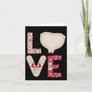Valentijnsdag Medische Pleister Patch Grappige Won Kaart