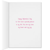 Valentijnsdag met boodschap, liefdesharten (Binnen (Rechts))