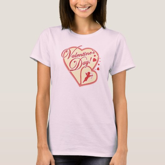 Valentijnsdag met Cupido T-shirt (Voorkant)