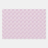 Valentijnsdag met geruite harten inpakpapier vel (Voorkant 2)
