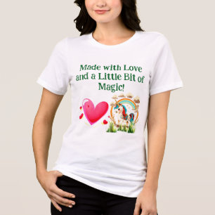 Valentijnsdag met liefde en een beetje magie Tri-Blend shirt