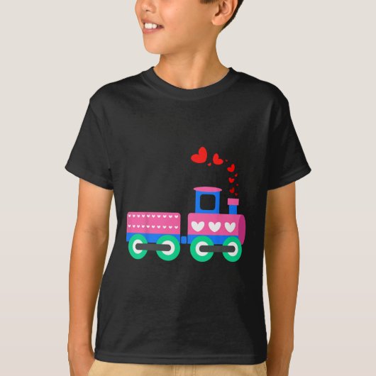 Valentijnsdag met liefdestrein - treinexploitant t-shirt (Voorkant)